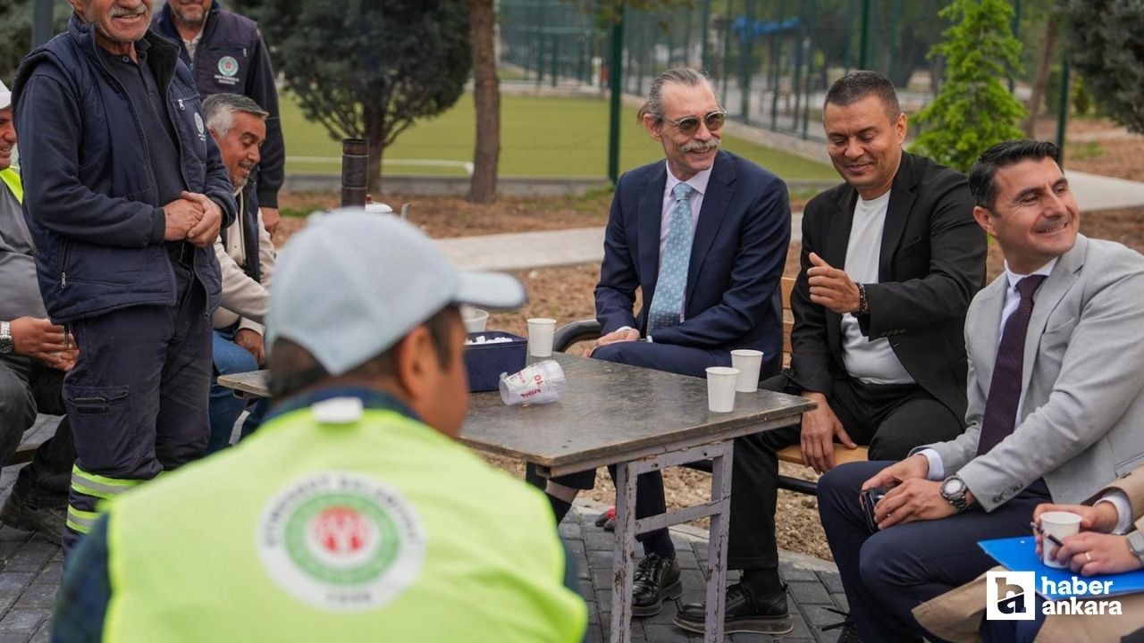 Etimesgut Belediye Başkanı Beşikcioğlu parklardaki çalışmaları inceledi