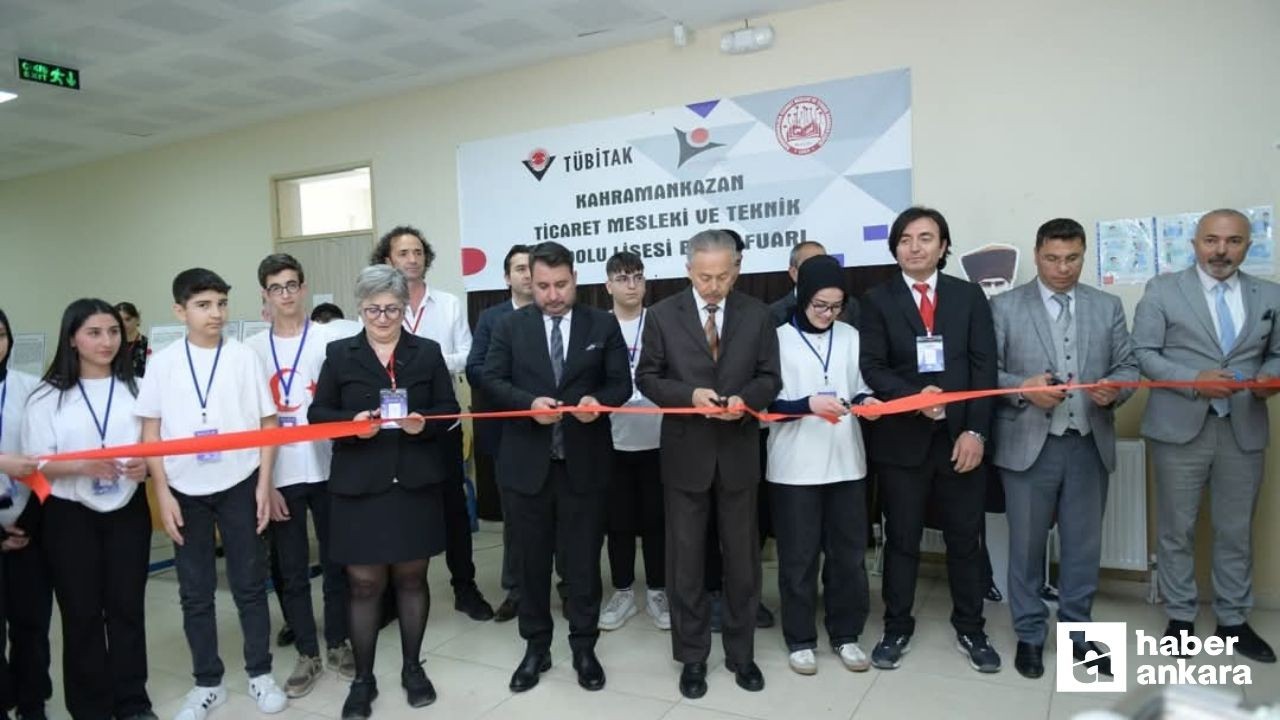 Kahramankazan Belediye Başkanı Çırpanoğlu Bilim Fuarı açılışını yaptı