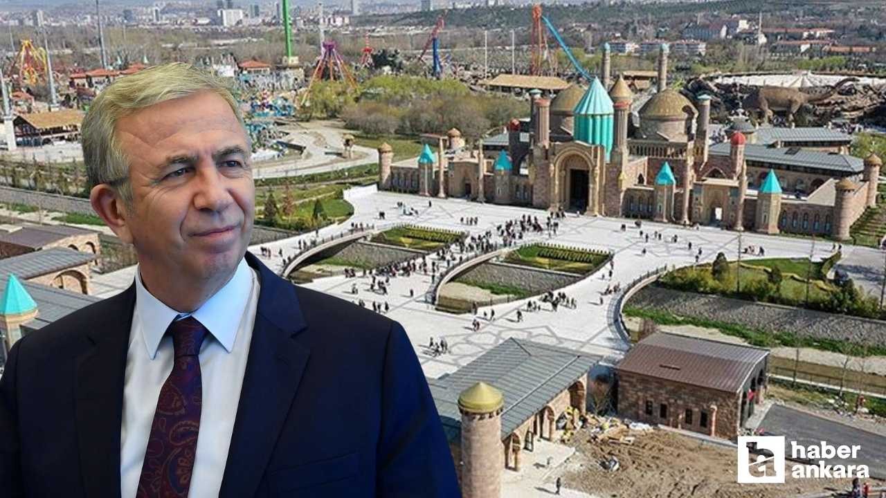 Mansur Yavaş: 'Ankapark bu yaz rekreasyon alanı olarak açılacak'