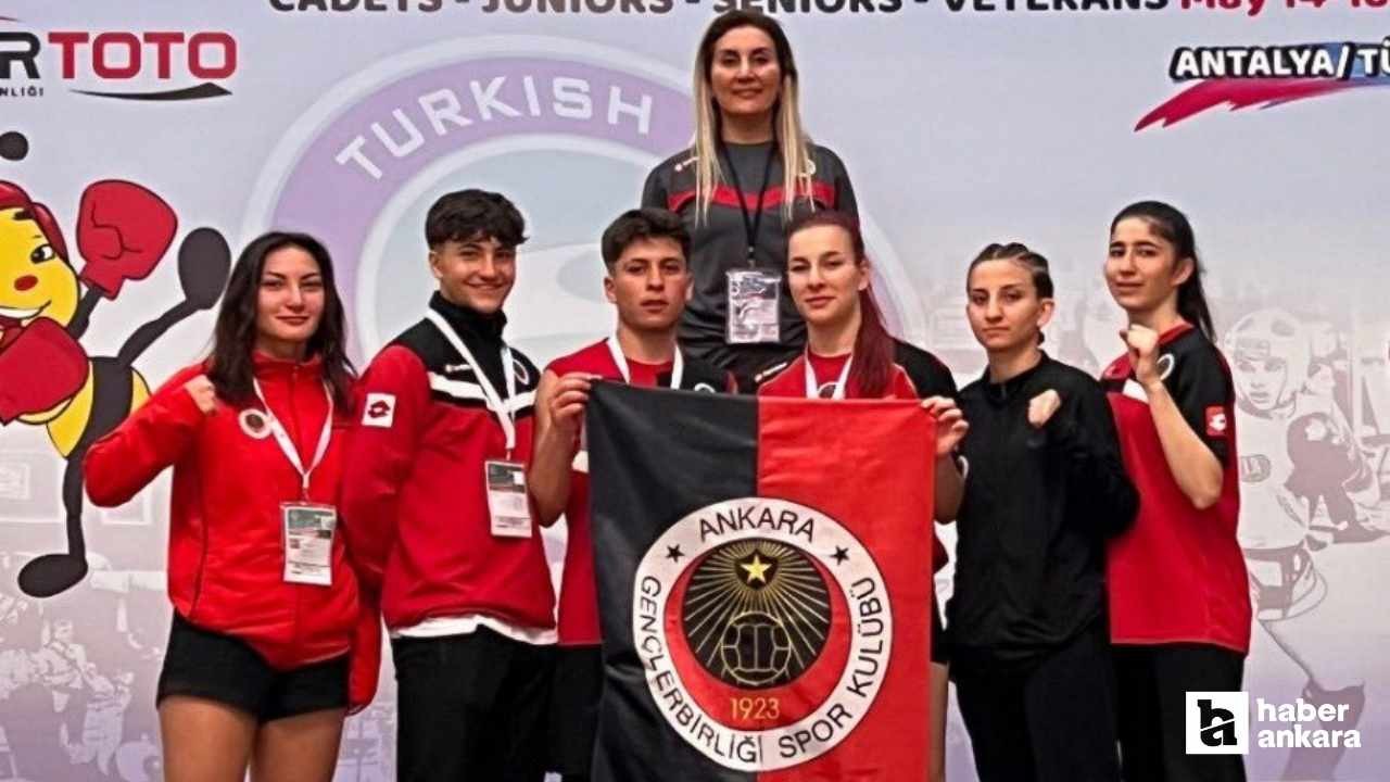 Gençlerbirliği Kick Boks Takımı Antalya'dan 5 madalyayla dönüyor