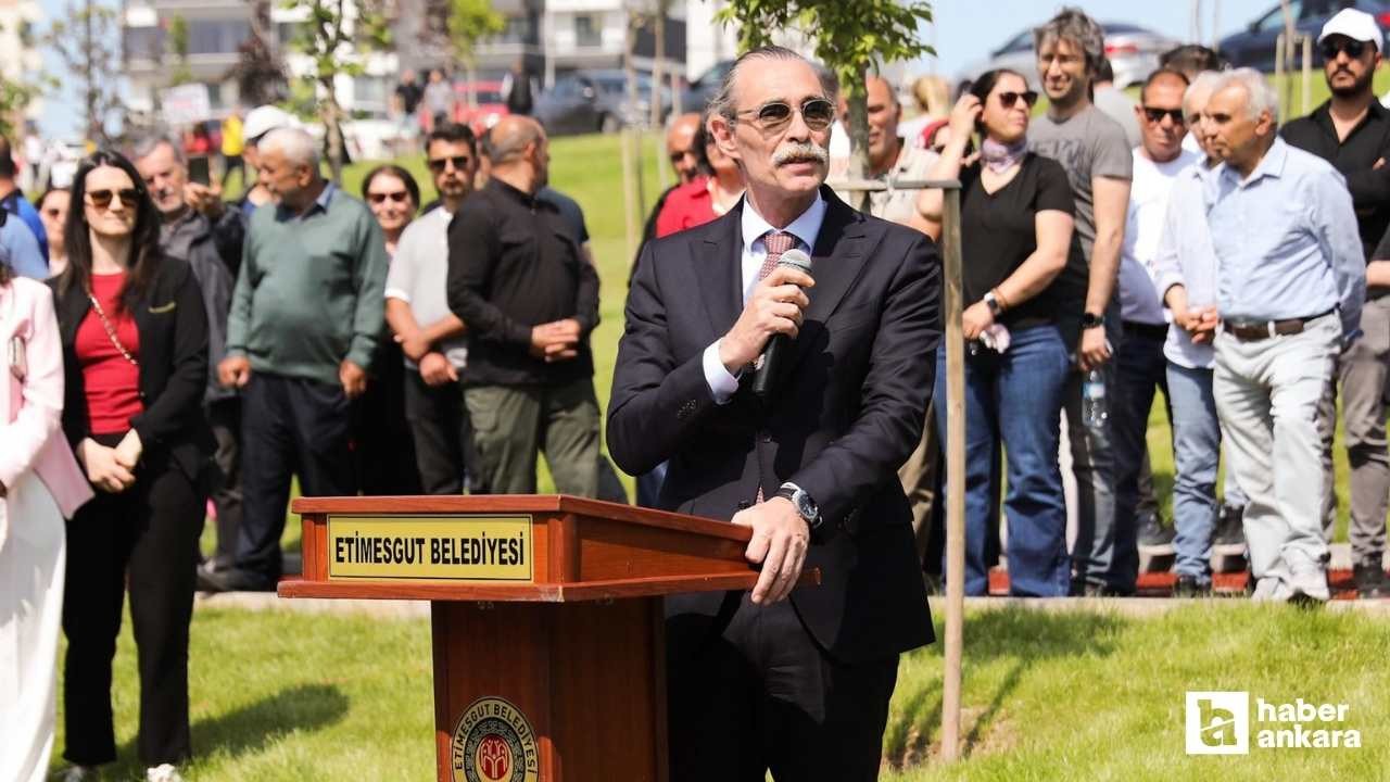 Etimesgut Belediyesi Yaşar Kemal Parkı'nın açılışını yaptı