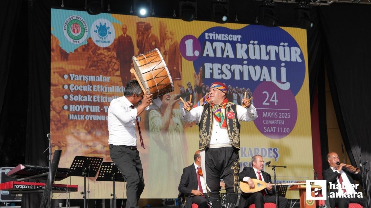 Etimesgut Belediyesi 1. Ata Kültür Festivali coşku dolu anlara sahne oldu
