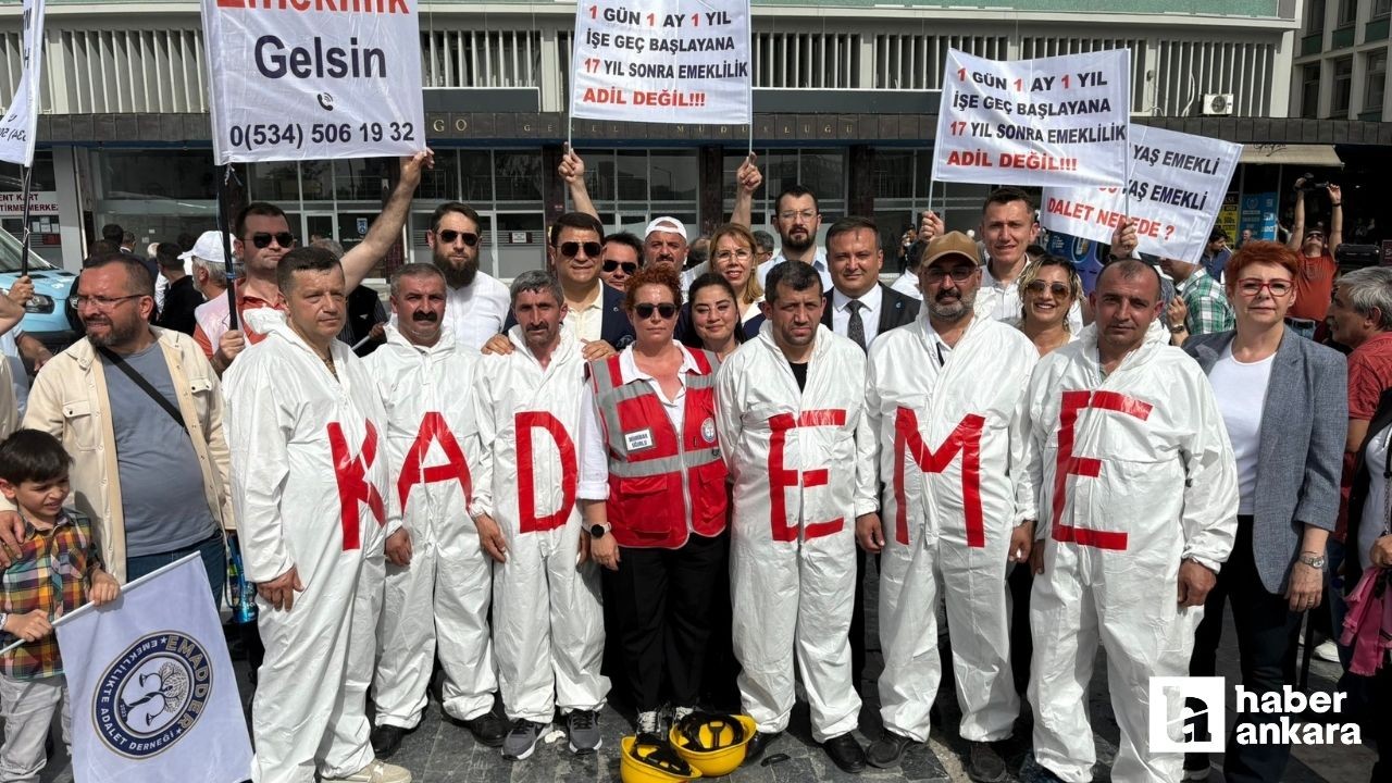 Kademeli emeklilik isteyen yüzlerce vatandaş Ankara'da  bir araya geldi