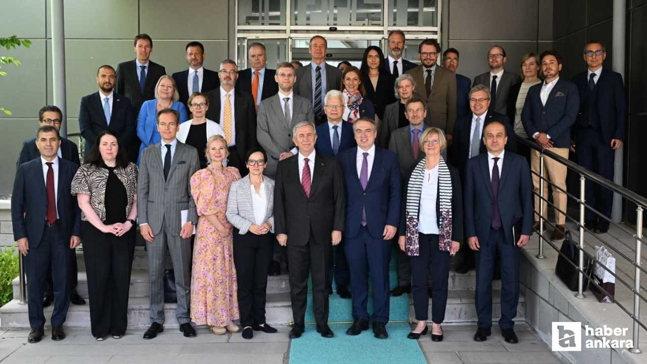 Başkan Mansur Yavaş AB ülkelerinin büyükelçilerini ağırladı