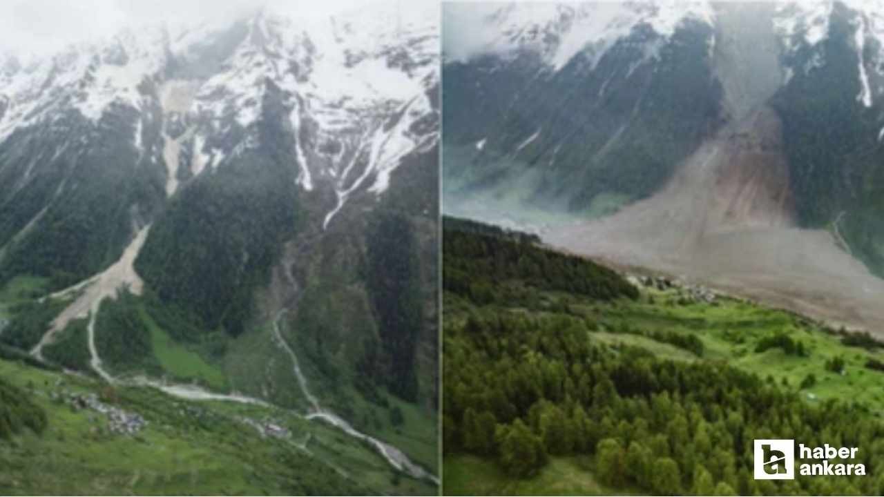 İsviçre'de kopan buzul parçası bir köyü yok etti