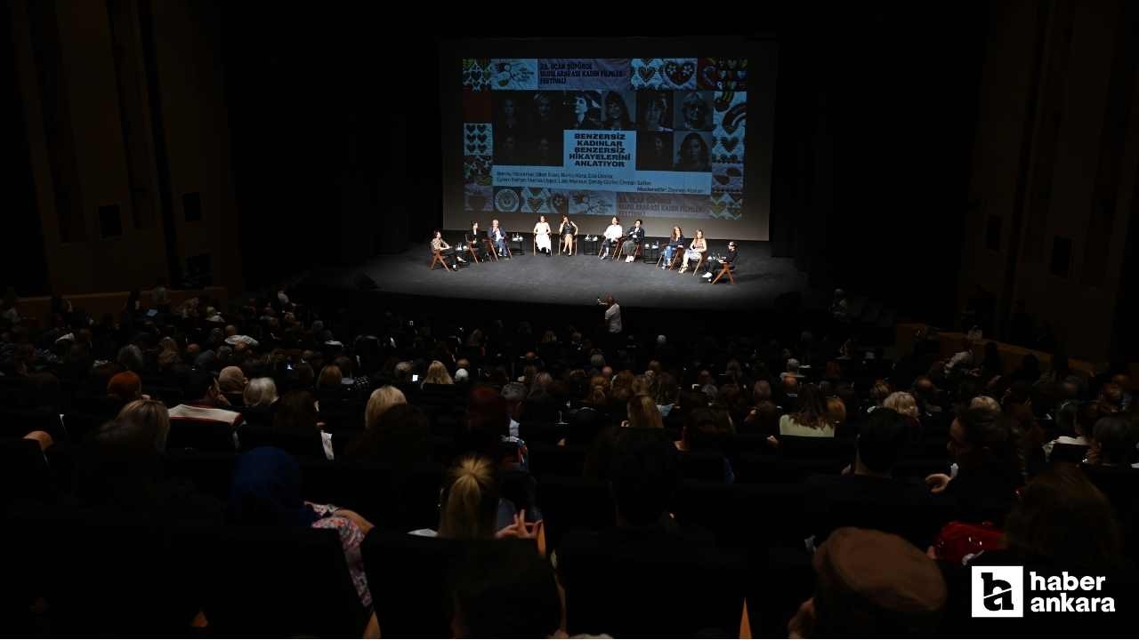 Ünlü oyuncular Ankara'da festival programında söyleşiye katıldılar