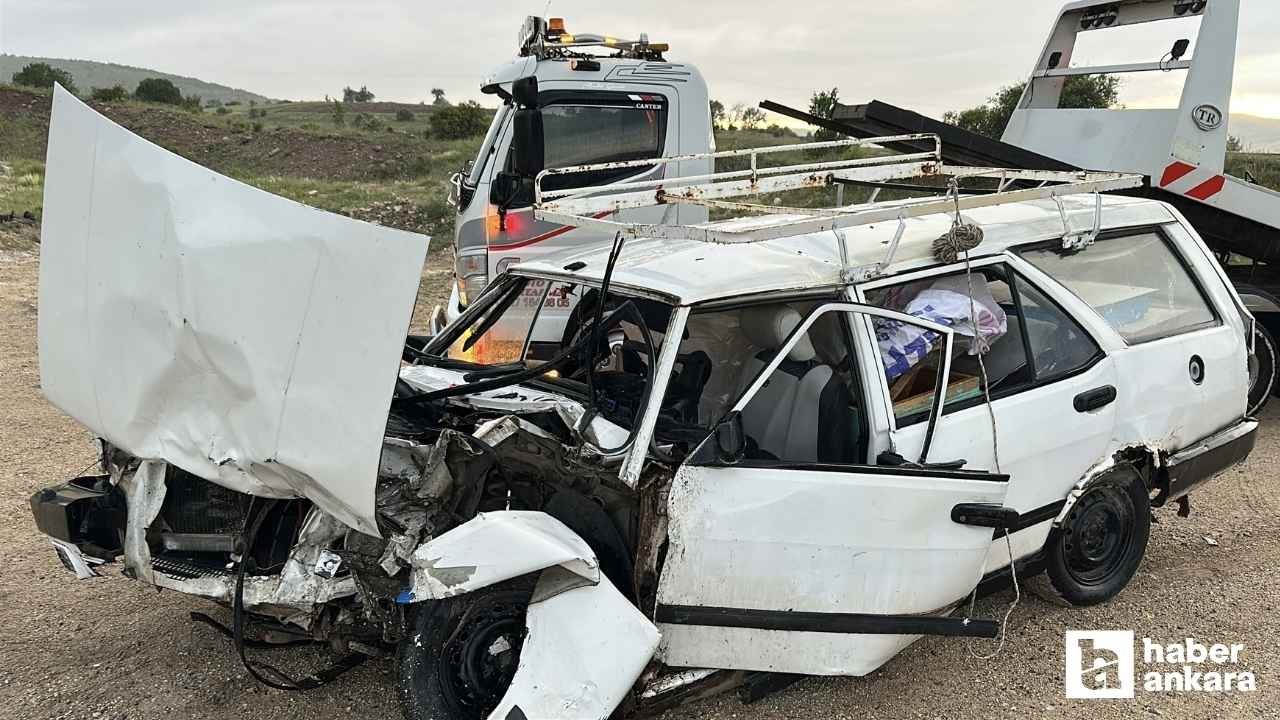 Çubuk'ta iki araç çarpıştı 1 kişi öldü, 1 kişi yaralandı