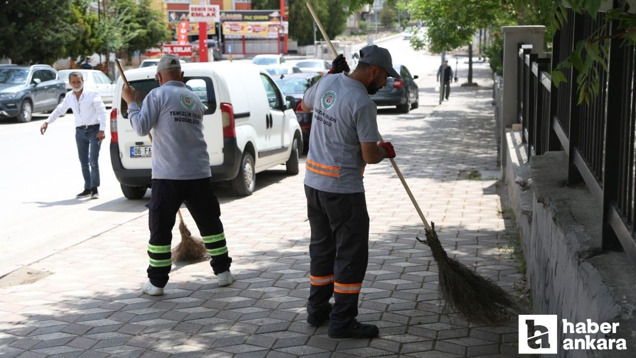 Etimesgut Belediyesi merkez mahallelerde temizlik seferberliği başlattı