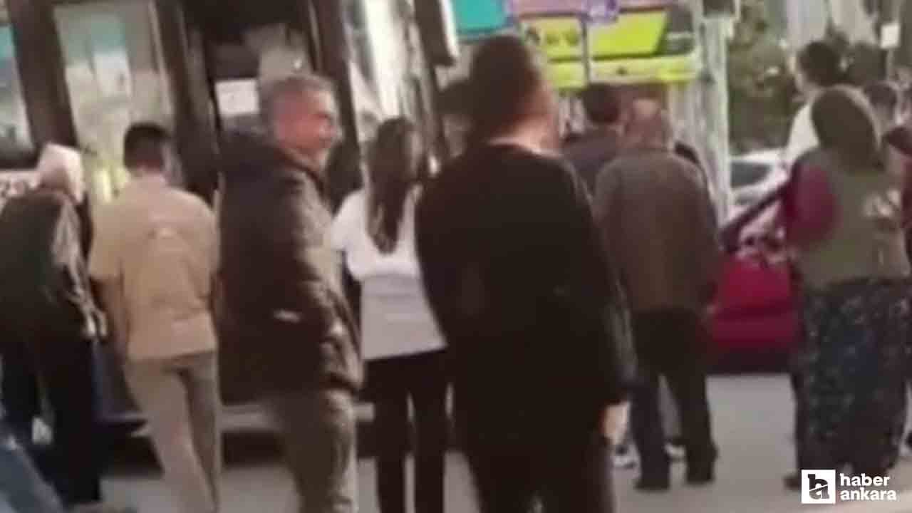 Elmadağ'da belediye otobüsünün çarptığı yaya ağır yaralandı