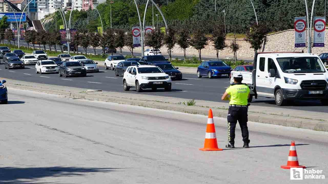 Ankara'da bayram için trafik denetimleri artırıldı