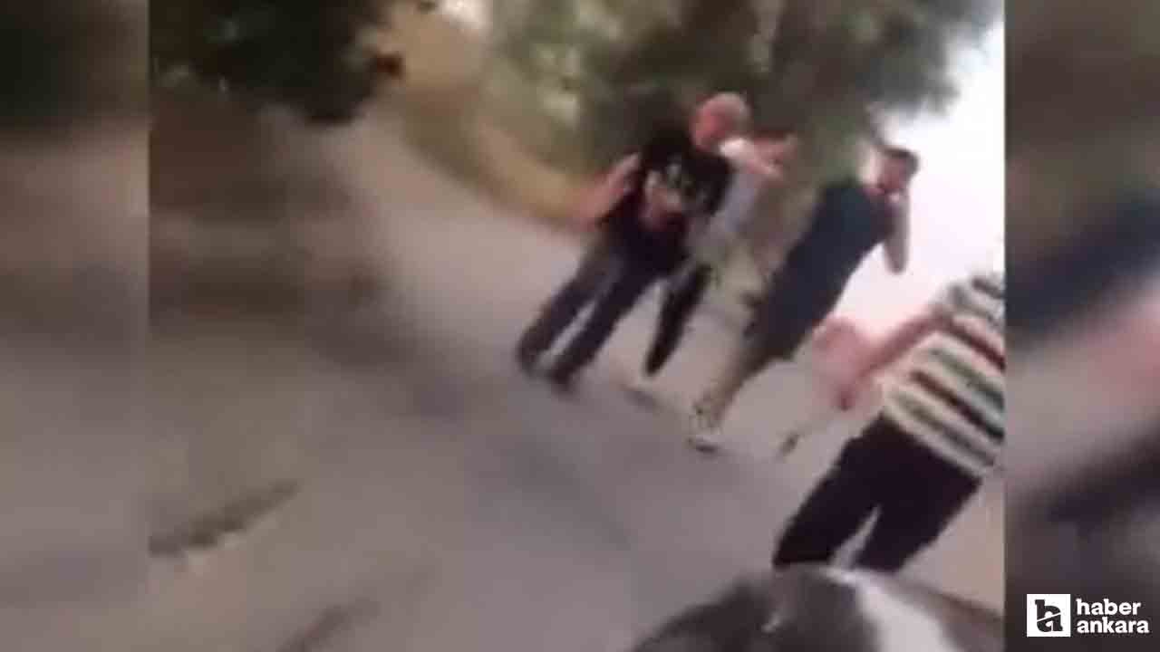 Yenimahalle'de iki grubun kavgasında baltalı tehdit