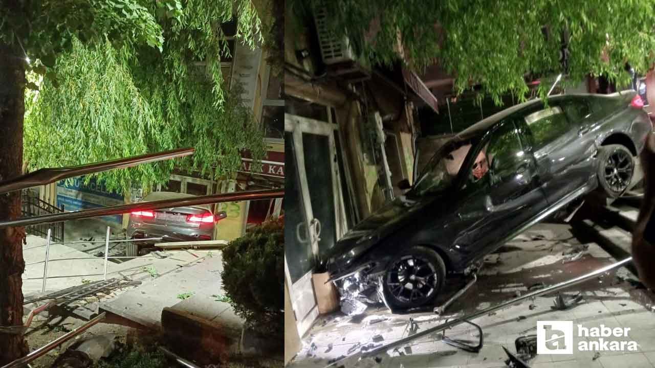 Akyurt'ta gece saatlerinde korkutan kaza!