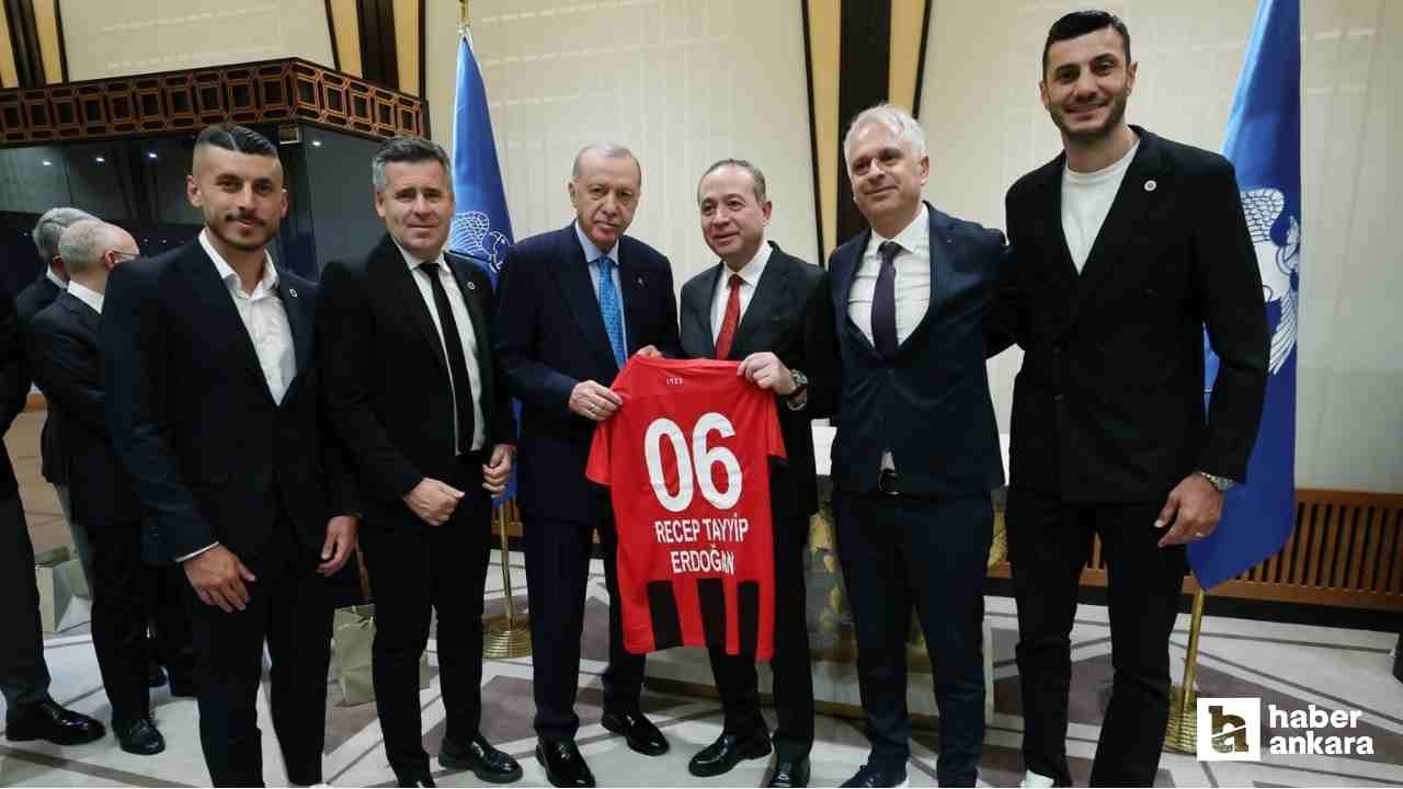 Gençlerbirliği'nden Cumhurbaşkanı Erdoğan'a ziyaret
