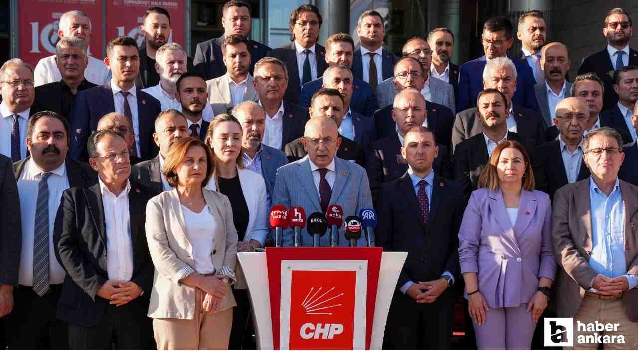 CHP'nin 81 il başkanı Ankara'da ortak basın açıklaması yaptı