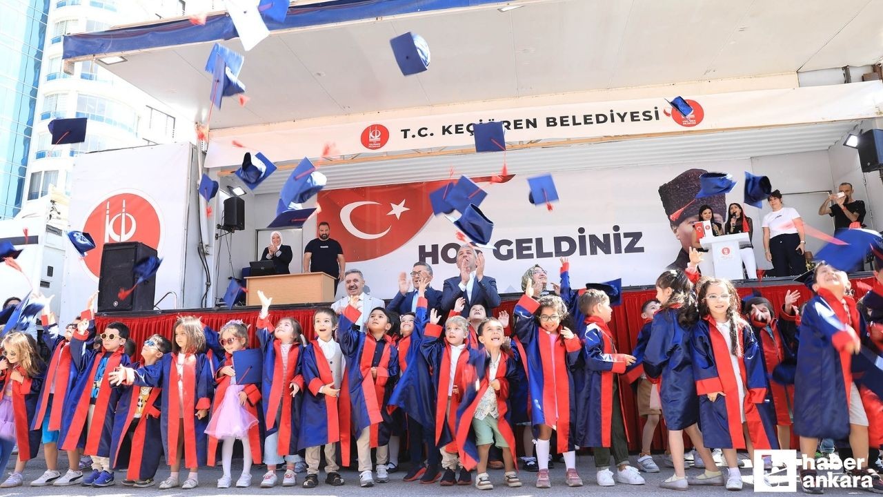 Keçiören Belediyesi minik çocukların mezuniyet heyecanına ortak oldu