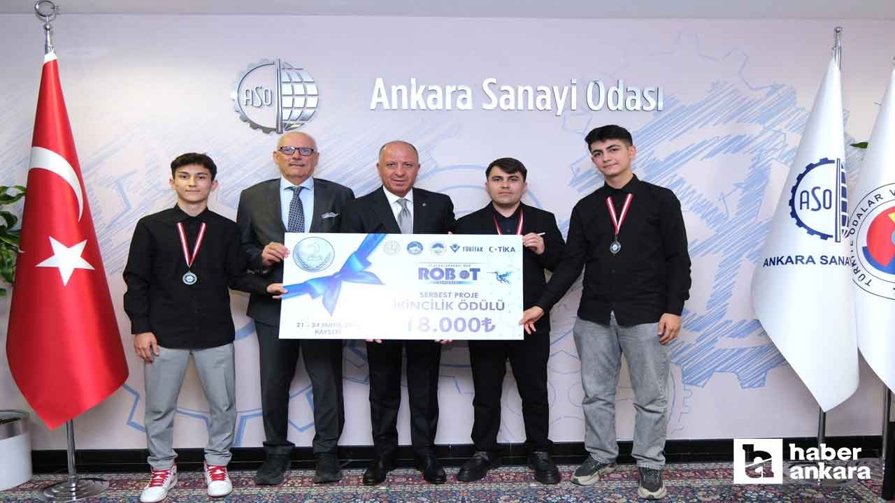 MEB Robot Yarışması’nda Dünya 2’ncisi ASO'dan çıktı!