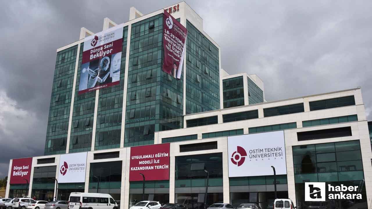 Ostim Teknik Üniversitesi öğretim üyesi alım ilanı yayımladı