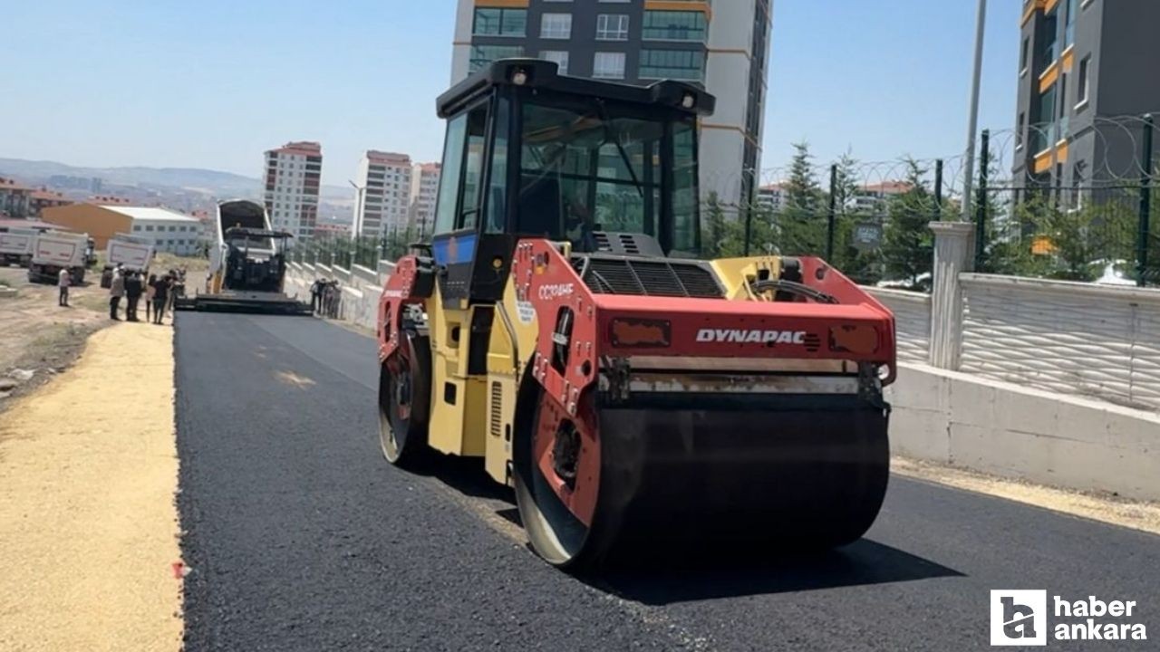 Sincan Belediyesi yollarda asfaltlama hizmetine aralıksız devam ediyor