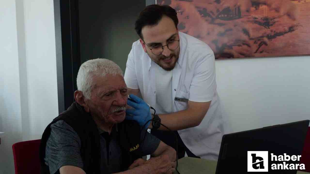 Etimesgut Belediyesi yaşlı bireylere frekans testi yaptı