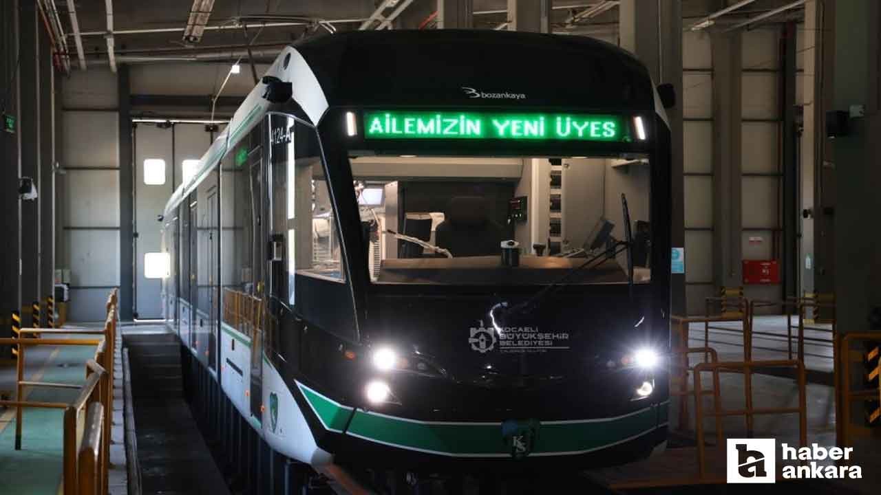 Ankara'da üretilen tramvaylar Kocaeli'nde raylara indi!