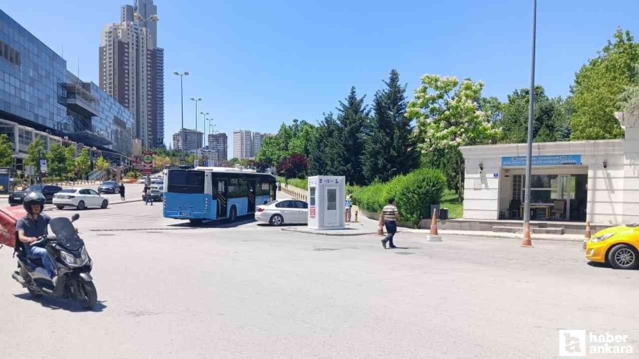 Çankaya'da vale ve otobüs şoförü arasındaki kavga kameralara yansıdı