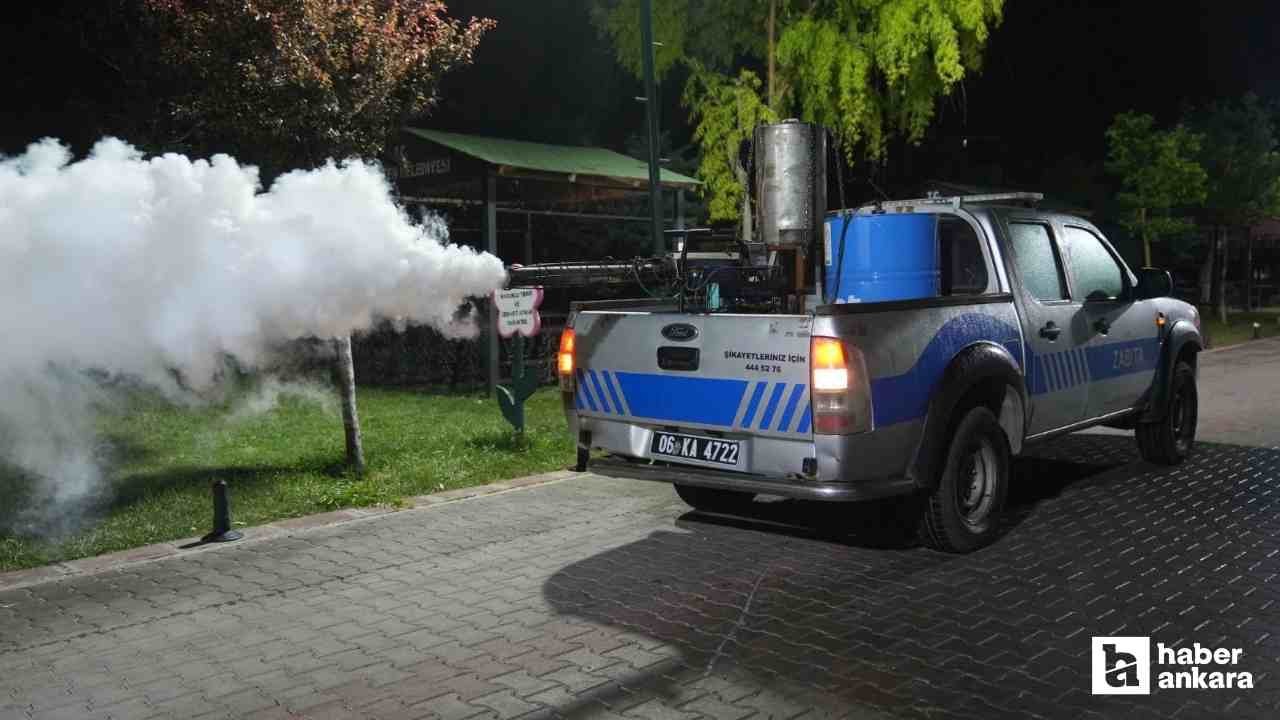 Keçiören Belediyesi haşerelerle ve sineklerle mücadele ediyor