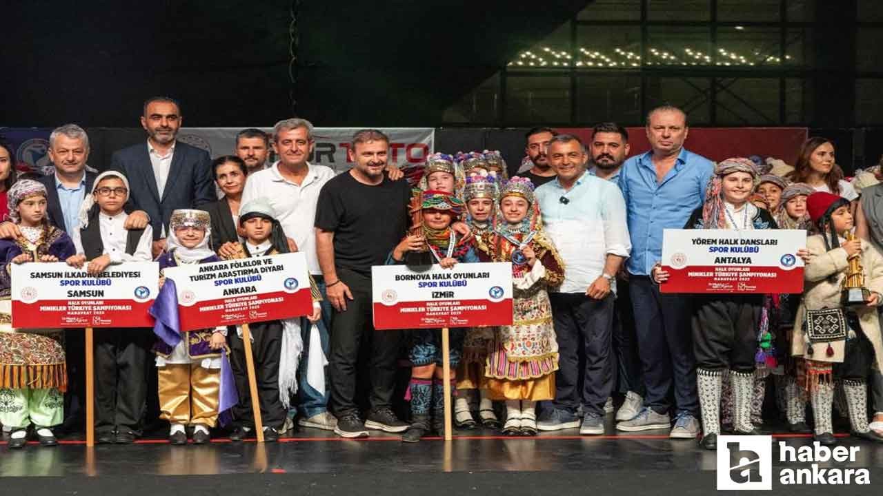 Minikler Türkiye Halk Oyunları Şampiyonası sona erdi