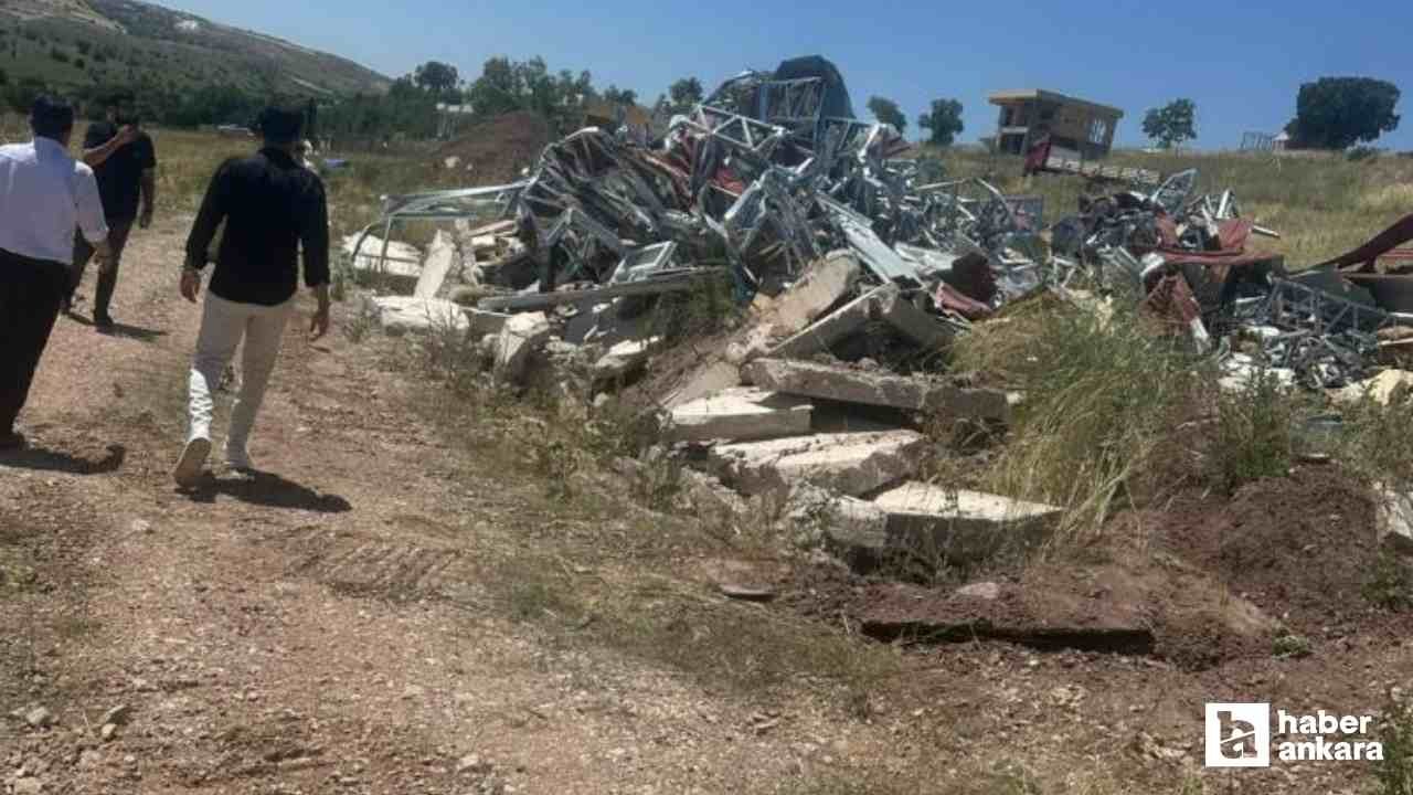 Ayaş'ta hobi bahçelerinin tebligatsız yıkıldığı iddiası!