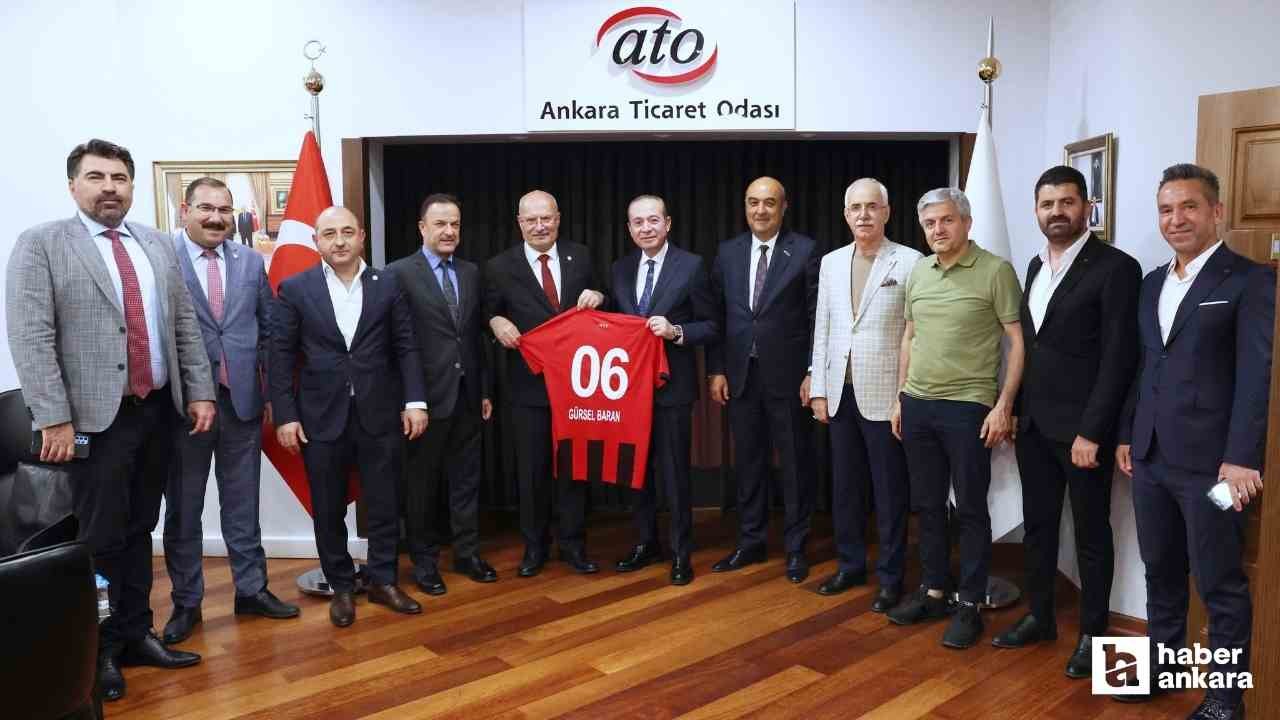 Gençlerbirliği'nden ATO Başkanı Baran'a ziyaret