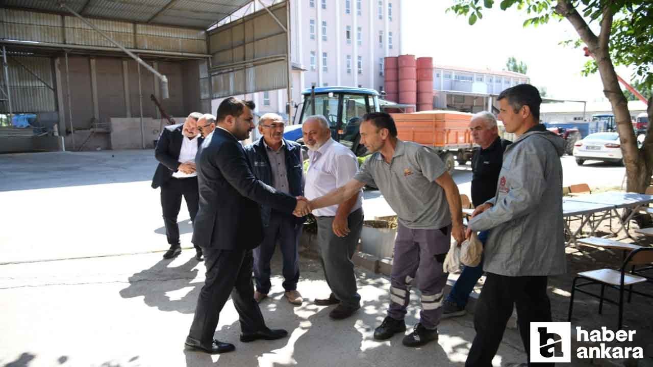 Kahramankazan Belediye Başkanı Çırpanoğlu çiftçileri ziyaret etti