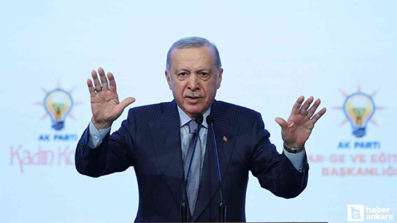 Cumhurbaşkanı Erdoğan: 'Kadınların her alanda aktif rol almasını sağladık'