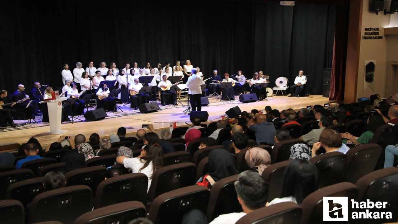 Keçiören'de müzik atölyesi konserle sezonu kapattı