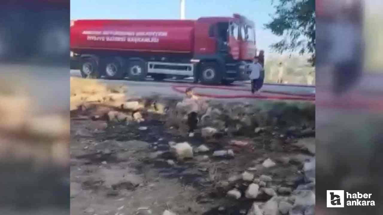 Beypazarı'nda iki katlı evde çıkan yangın endişelendirdi