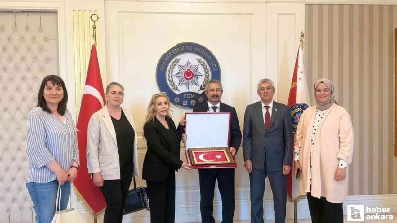 Muhabirler Derneği, Ankara İl Emniyet Müdürü Engin Dinç'i ziyaret etti