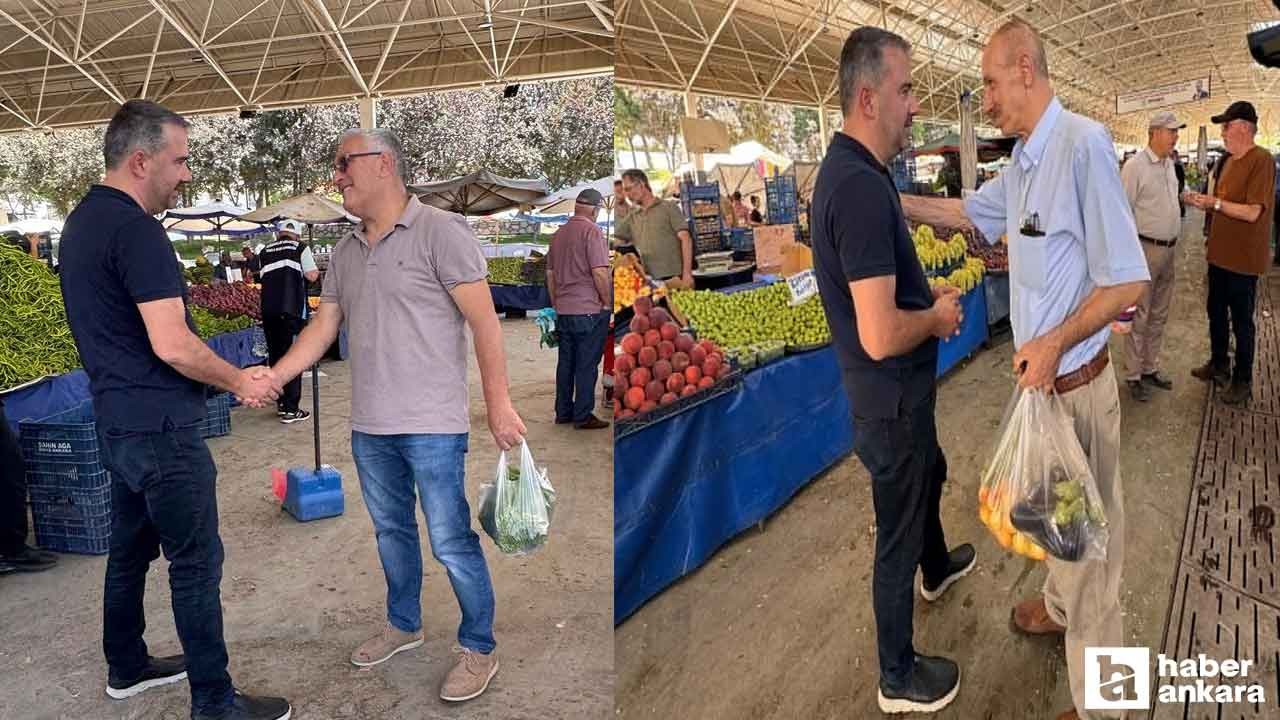 Pursaklar Belediye Başkanı Çetin'den hem denetim hem ziyaret