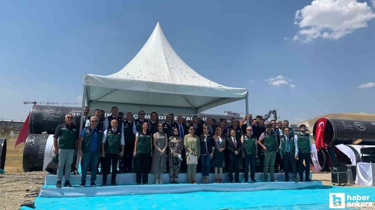 Çamlıdere-İvedik arasına inşa edilecek ‘İçme Suyu İsale Hattı Yenileme Projesi'nin temeli atıldı