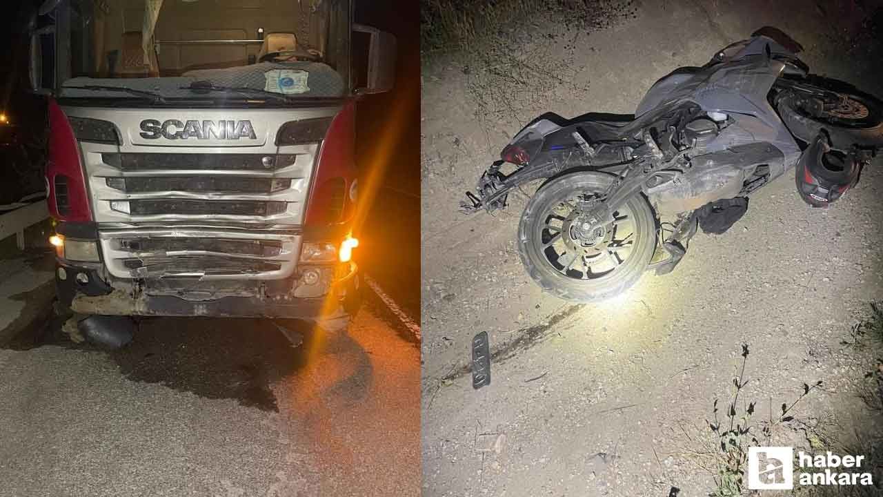 Çubuk'ta çekici ile motosiklet çarpıştı: 1 ölü, 1 ağır yaralı!