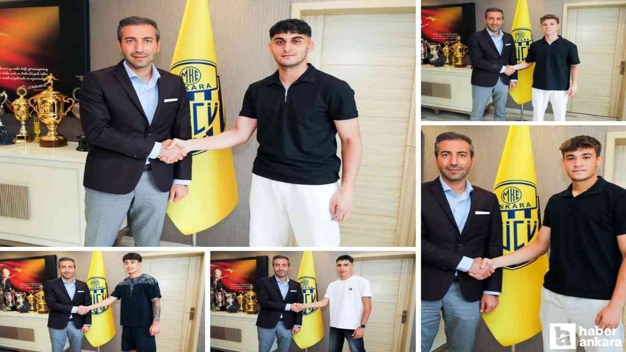 Ankaragücü altyapıdan 5 genç futbolcuyla sözleşme imzaladı!