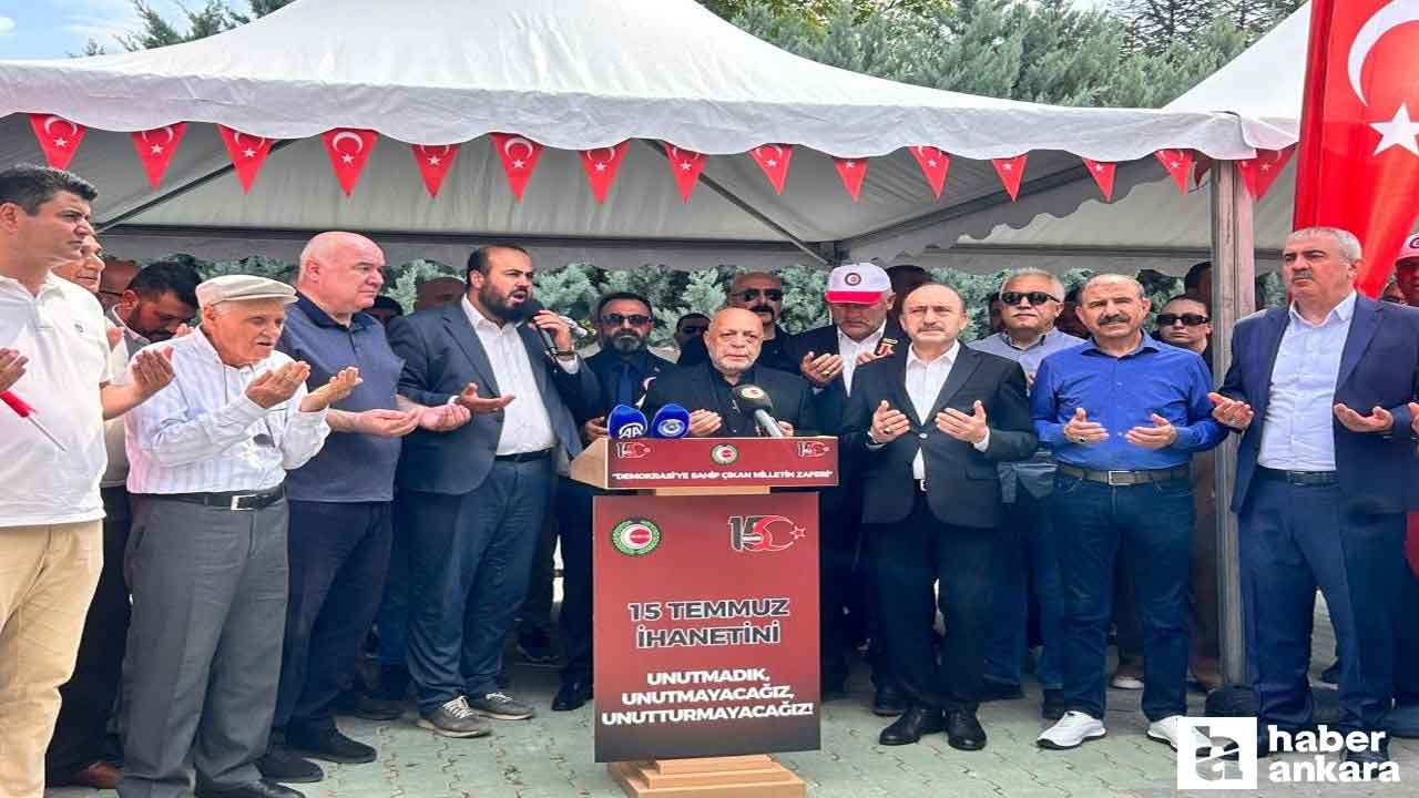 HAK-İŞ Ankara'daki 15 Temmuz Şehitliği'ni ziyaret etti