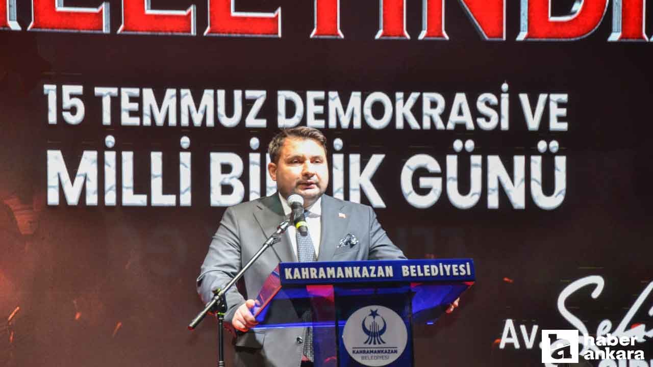 Kahramankazan'da 15 Temmuz Demokrasi programı düzenlendi