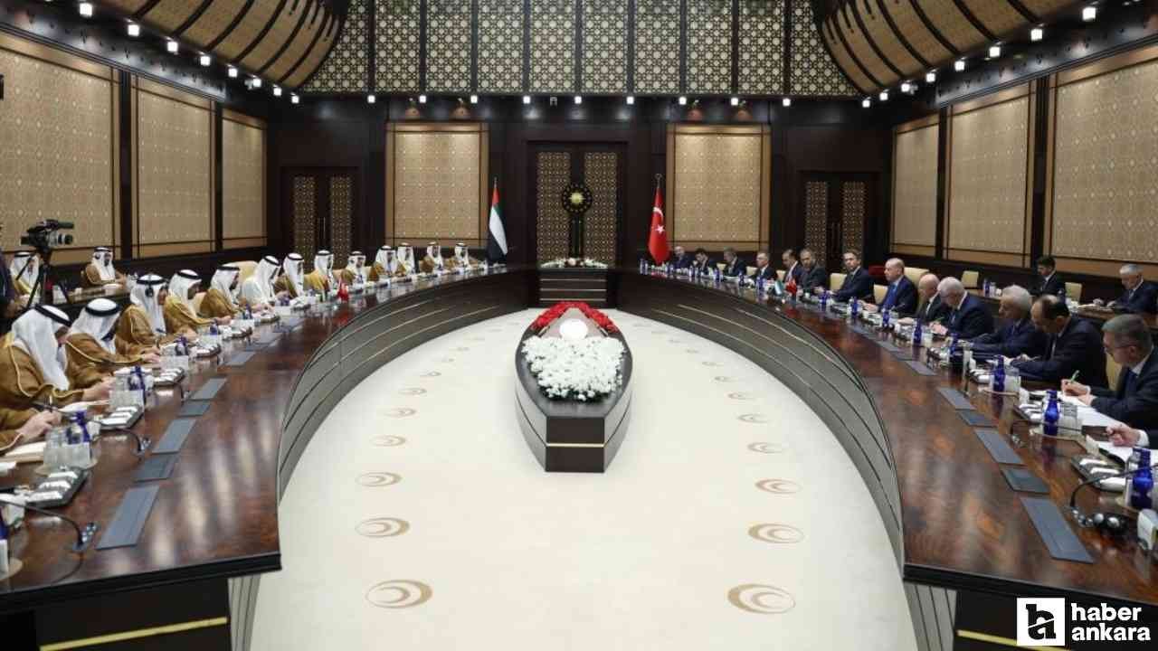 Türkiye ve BAE arasında 7 anlaşma imzalandı