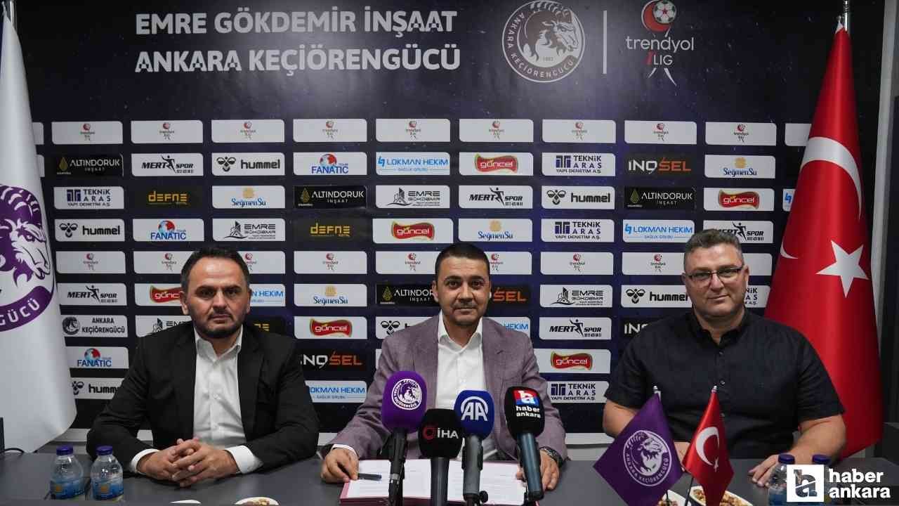 Keçiörengücü ve Emre Gökdemir İnşaat sponsorluk anlaşması imzaladı: Hedef Süper Lig!