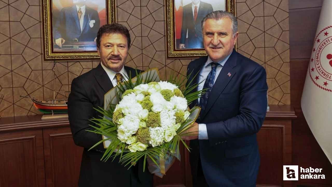 Mehmet Yiğiner'den Bakan Osman Aşkın Bak'a Ankaragücü ziyareti