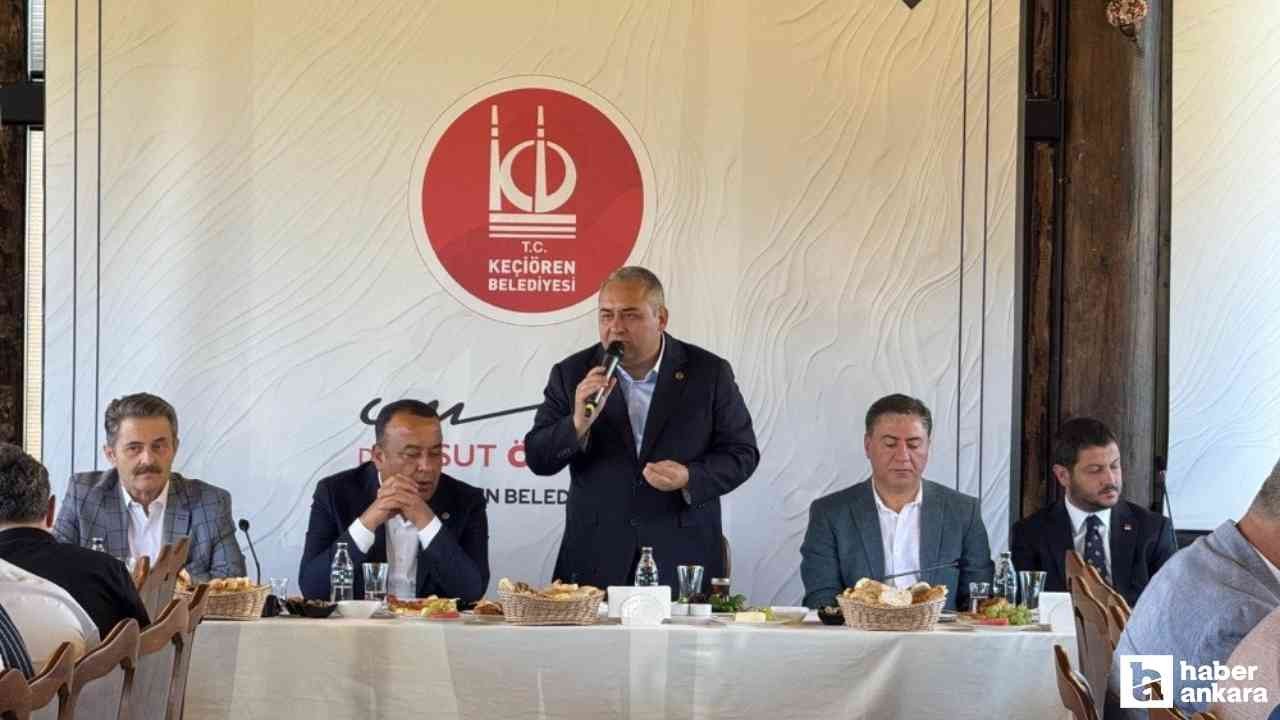 Keçiören Belediye Başkanı Mesut Özarslan muhtarla bir araya geldi