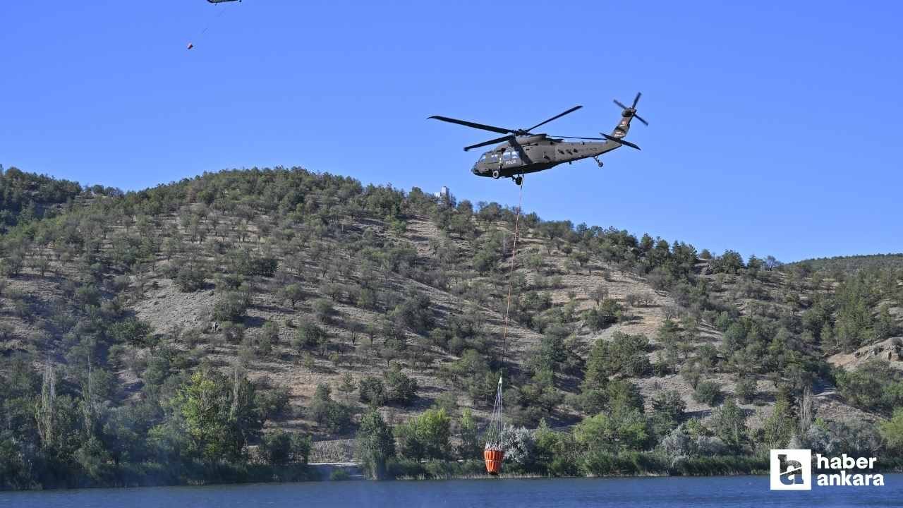 Eymir Gölü yakınlarındaki orman yangını kontrol altına alındı