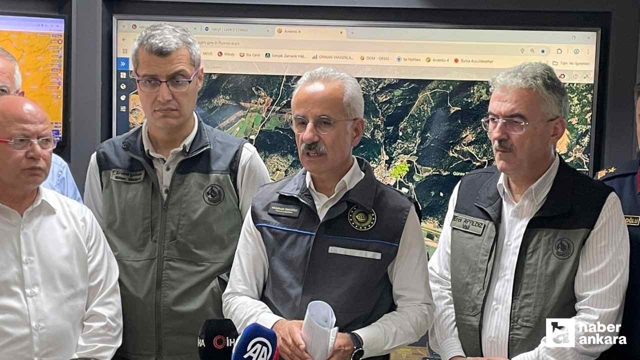 Bakan Uraloğlu Bursa orman yangınında son durumu açıkladı