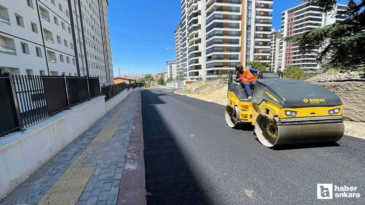 Altındağ Belediyesi asfalt kaplama çalışmalarını sürdürüyor