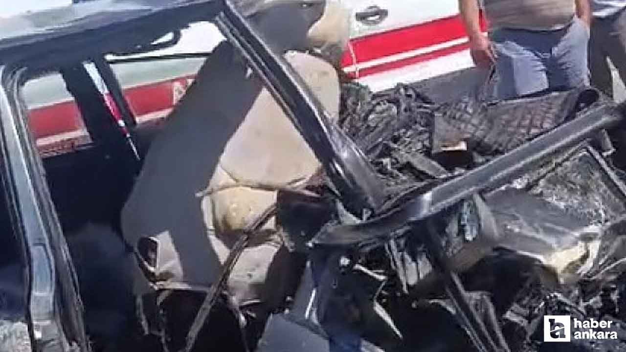 Nallıhan'da iki otomobil çarpıştı: 1 ölü, 4 yaralı!