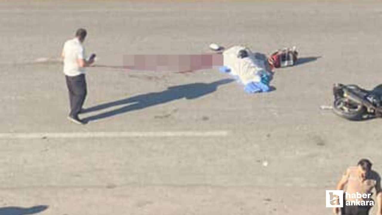 Altındağ'da trafik kazasında motosiklet sürücüsü hayatını kaybetti