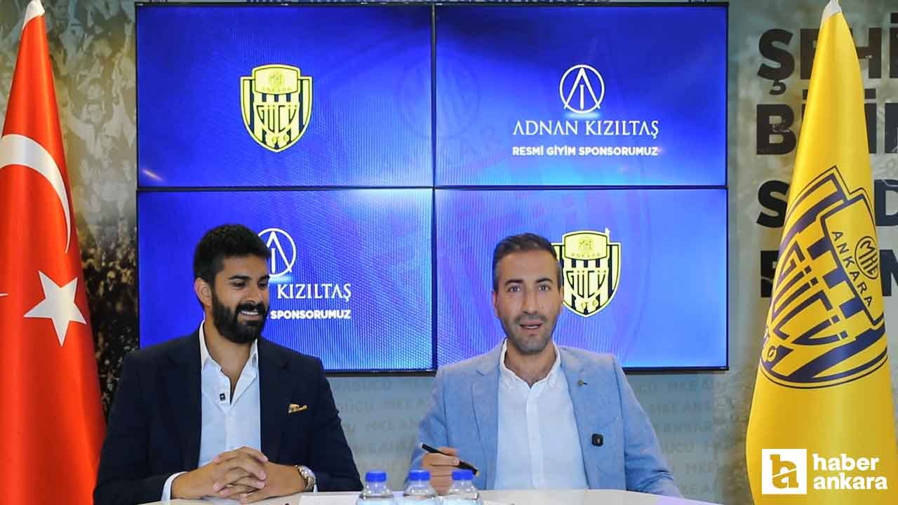 Adnan Kızıltaş, MKE Ankaragücü'nün 'Resmi Giyim Sponsoru' oldu